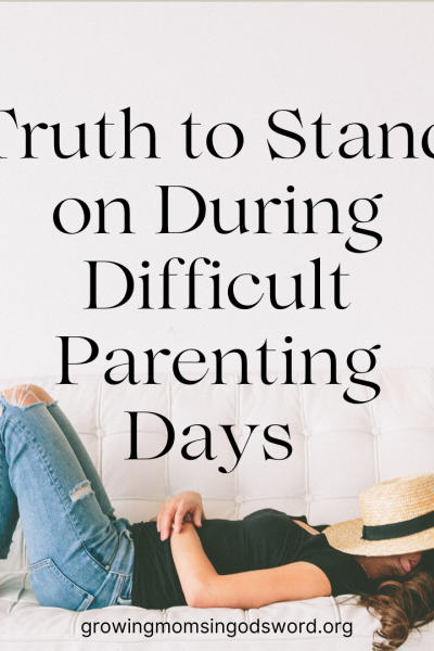 Have you ever felt unsure about your parenting?  Have you ever doubted a decision or struggled with giving a consequence? Honestly, this happens frequently at my house. If you lack confidence as a mother like me, I want you to know you are not alone. Here are three truths to stand on during those difficult parenting days!